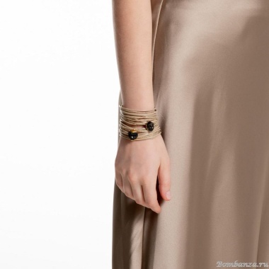 Браслет Katerina Vassou, Happiness, с друзой агата, KV25.1-403167GBLACK черный